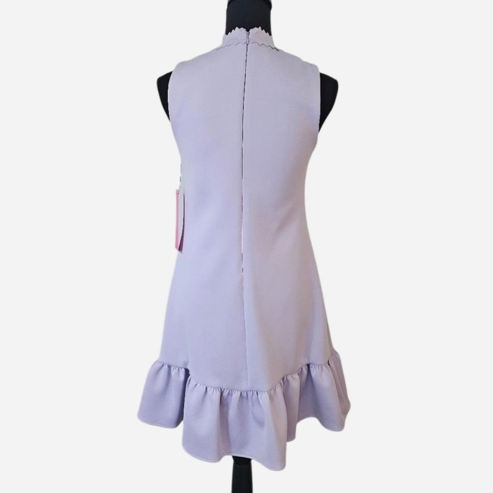 BETSEY JOHNSON Women's Berry Frosting Sleeveless Ruffle Hem Dress. Sz 2 - Picture 5 of 9